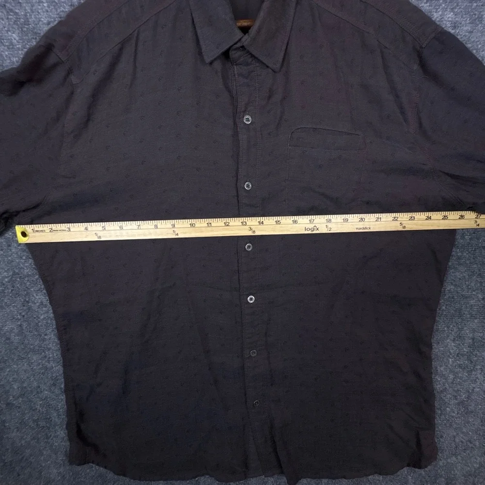 KUHL Shirt Mens XXLarge Brown Long Sleeve Modal Blend Button Down Casual 0402